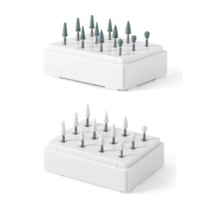 FG polishing stones, green Coarse and white Fine sets of 12