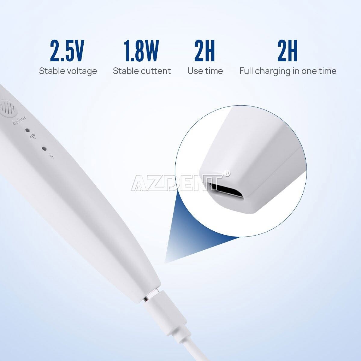 AZDENT – ενδοστοματική κάμερα WiFi με 8 LED, 2 MP - Image 8
