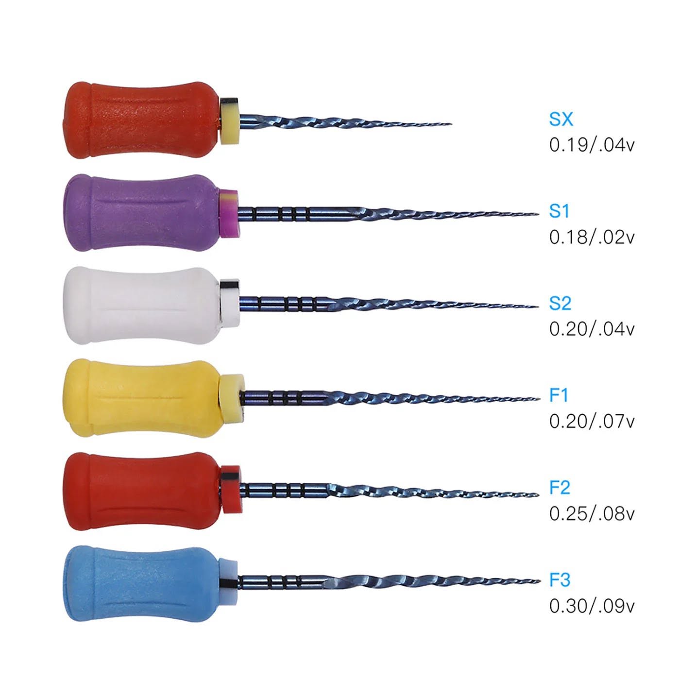AZDENT manual NiTi Super Files 25 mm – 6 pieces - Image 3