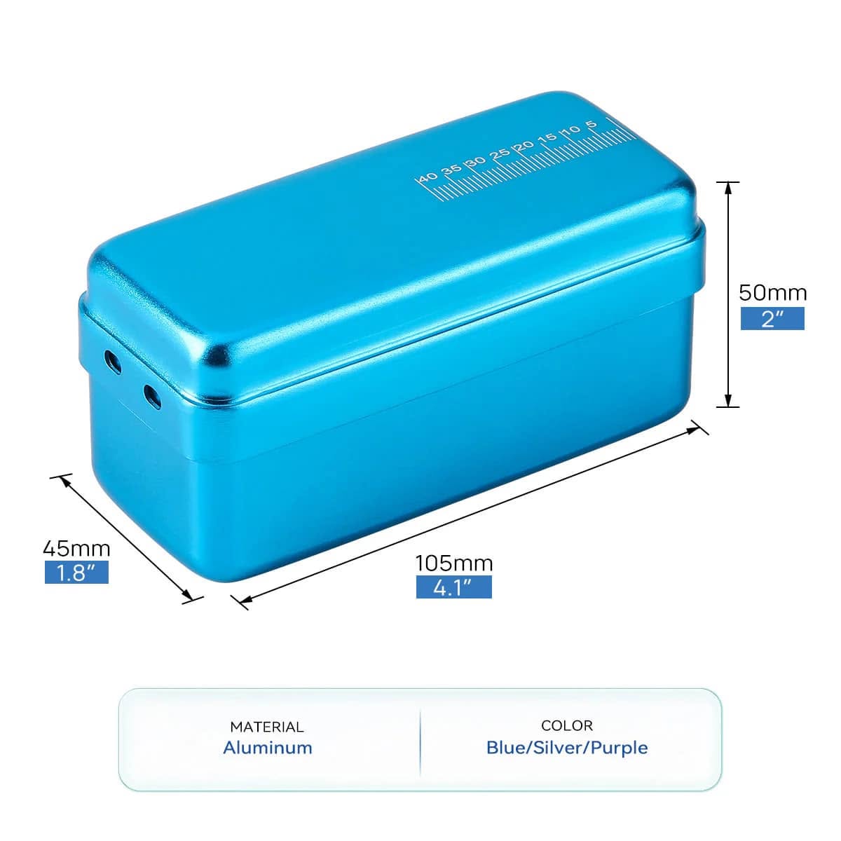 Aluminium bur box – 72 holes - Image 7